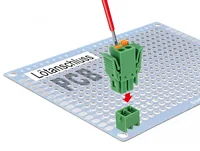 Terminalblock Set für Platine 2 Pin 3,81 mm Rastermaß vertikal