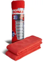 Sonax Mikrofasertuch 40 x 40 Aussen, 2 Stück - Detailfarbe: Rot - Set: Nein - Zubehörtyp: Mikrofasertuch