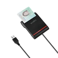 Logilink USB 2.0-Kartenleser, für Smart-ID, schwarz