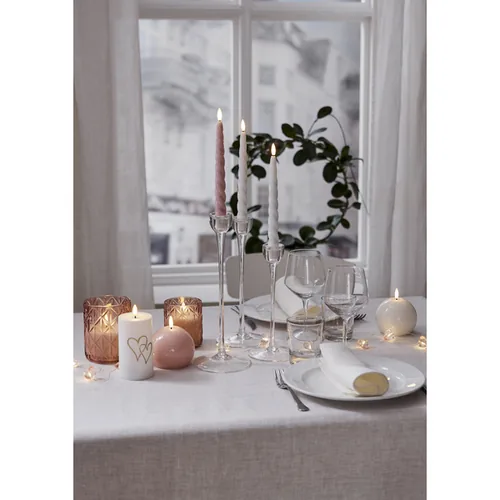 Star Trading LED Dinner Candle 2 Pack Flamme Shine Pink