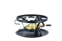 Kadastar Fondue-Rechaud Traditional Ø 21 cm Gold/Schwarz - Material: Stahl - Betriebsart: Pastenbrenner - Detailfarbe: Gold - Schwarz - Set: Nein