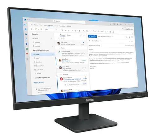 Lenovo ThinkVision S24-4e computer monitor 60.5 cm (23.8") 1920 x 1080 pixels Full HD LED Black
