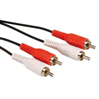 ROLINE Cinch Extension Cable, 2x RCA M-M 10 m