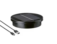 STT Solarpanel USB Ersatz, Rund, Schwarz - Zubehörtyp: Solarpanel