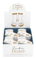 Sheepworld Socken Engel 36 - 40, Braun/Weiss - Anlass: Freundschaft - Fun - Geburtstag - Weihnachten - Empfänger Geschenke: Für Frauen - Für Kinder - Für Männer - Produkttyp Geschenke: Socken