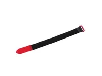 FASTECH Schlaufenband FAST-VSTRAP 25 x 195 mm, Schwarz/Rot - Breite: 25 mm - Länge: 0.2 m - Produkttyp: Schlaufenband - Ausstattung Kabelmanagement: Plastikschnalle - Verpackungseinheit: 5 Stück - Material: Klett