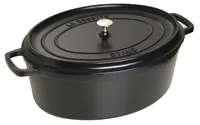 Staub La Cocotte 41cm oval schwarz, Gusseisen
