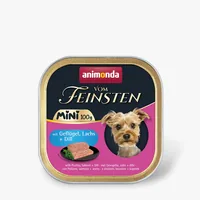 ANIMONDA Vom Feinsten Adult Mini Poultry, salmon and dill - wet dog food - 100g