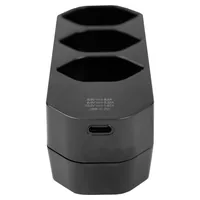 STEFFEN Mehrfachstecker 3 x T13, drehbar 320°, Schwarz - Detailfarbe: Schwarz - Schalter: Nein - Steckdosenanzahl: 4 - Ausstattung: 1x USB-C - Kinderschutz: Nein