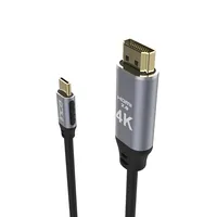 Inca ITCH-20 video cable adapter 2 m USB Type-C HDMI Black, Silver