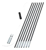 Easy Camp Zeltstangen Pole DIY Set, 9.5 mm - Material: Kunststoff - Farbe: Schwarz