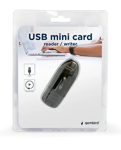 Gembird FD2-SD-1 card reader USB 2.0 Black