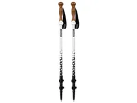 KOOR Wanderstock Carbon Castoor Weiss - Höhenverstellbar: Ja - Länge: 140 cm - Gewicht: 490 g - Ausziehbar: Ja - Paarweise: Ja - Farbe: Weiss - Schwarz