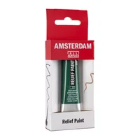 Amsterdam Acrylfarbe Reliefpaint 602 Tiefgrün deckend, 20 ml - Art: Acrylfarbe - Detailfarbe: Dunkelgrün - Set: Nein - Verpackungseinheit: 1 Stück