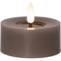Star Trading LED Teelichter Set Flamme Flow 2 Pack, Braun - Betriebsart: Batteriebetrieb - Fernbedienung: Nein - Aussenanwendung: Nein - Timerfunktion: Ja - Set: Ja - Durchmesser: 7 cm