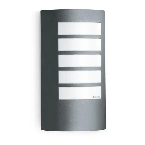 Steinel Wandleuchte L 12, E27, 60 W, Anthrazit - Smart Home: Nicht kompatibel - Dimmbar: nicht dimmbar - Anwendungsbereich: Outdoor - Betriebsart: Netzbetrieb - Zusätzliche Ausstattung: Keine - Lampensockel: E27