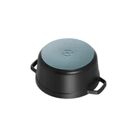 Staub La Cocotte 24cm rund, schwarz, Gusseisen