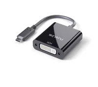 PureLink Adapter IS191 USB Type-C - DVI-I, Schwarz - Kabeltyp: Adapter - Videoanschluss Seite A: USB Type-C - Videoanschluss Seite B: DVI-I