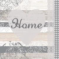 Papstar Papierservietten Home 33 cm x 33 cm, 20 Stück - Material: Papier - Grösse: 33 cm x 33 cm - Eigenschaften: Keine Eigenschaft - Anzahl Lagen: 3 - Motiv: Herz - Produkttyp: Papierservietten