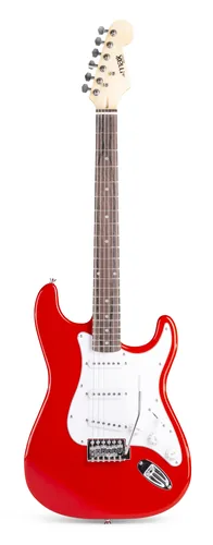 MAX E-Gitarre GigKit Rot - Gitarrenkoffer / Gigbag: Gigbag - Hals: Sperrholz - Tonabnehmerbestückung: Keine Angabe - Gitarrensteg: Keine Angabe - Leistung AMP: 0 W - Set: Ja