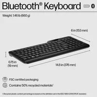 HP 460 Multi-Device Bluetooth Keyboard Tastatur Haus Schwarz