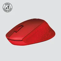 Logitech Wireless Mouse M330 silent plus red retail