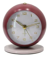 Karlsson Reina Mechanical alarm clock Grey, Burgundy
