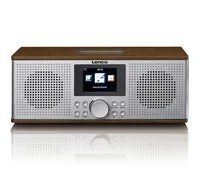 Lenco Internet Radio DIR-170 Silber - Widerstandsfähigkeit: Keine Angabe - Radio Tuner: DAB+ - FM - Internetradio - Stromversorgung: Netzbetrieb - Detailfarbe: Dunkelbraun - Silber - Streaming Formate: Keine - Ausstattung: MP3 Player - Weckfunktion