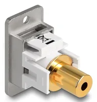 DELOCK Panel Mount Klinkenbu 3,5mm 4 Pin zu Klinkenbu silber