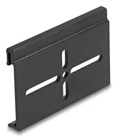 DELOCK Aluminium Montageclip für Hutschiene 70x47,8mm schw.