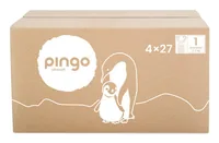 Pingo Ökowindeln Grösse 1, New Born - Packungsgrösse: 108 Stück - Packungsart: Mehrfachpackung - Produkttyp: Normale Windeln - Detailfarbe: Weiss - Grösse Windeln: 1 - Waschbar: Nein