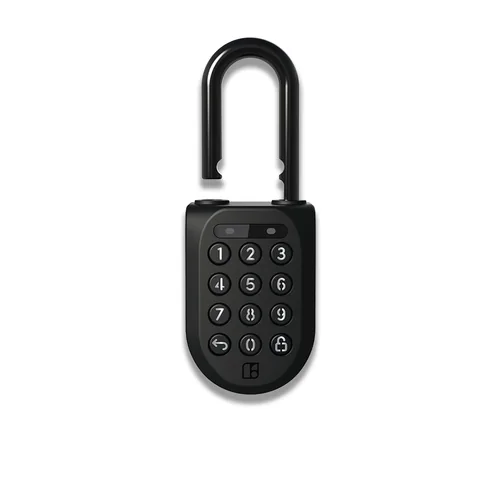 igloohome Sicherheitsschloss Padlock 2, Schwarz, Edelstahl - Schlossart: Bügelschloss - Set: Nein - Aussenanwendung: Ja