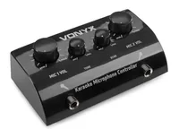 Vonyx Mikrofon-Controller AV430B Schwarz - Anwendungsbereich: Andere - Gesang - Endstufentyp: 2-Kanal - Kühlungstyp: Passiv (ohne Lüfter) - Signalverarbeitung: Analog - Endstufenklassen: Andere - Impedanz: 0 ?