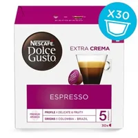 Nescafé Kaffeekapseln Dolce Gusto Espresso 30 Stück - Entkoffeiniert: Nein - Produktionsland: Brasilien - Packungsgrösse: 30 Stück - Geschmacksrichtung: Keine - Getränkeart: Espresso - Kaffeeart: NESCAFÉ Dolce Gusto