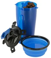 Kerbl Futter- und Wasserbehälter 2 x 350 ml - Material: Kunststoff - Silikon - Tierart: Hund - Produkttyp: Wassernapf - Futternapf