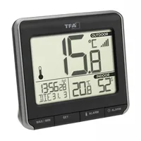 TFA Dostmann Funk-Thermometer PRIO - Detailfarbe: Schwarz - Anwendungsbereich: Temperaturmessung - Typ: Thermometer