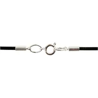 Creativ Company Verschluss 6 m, Schwarz - Detailfarbe: Schwarz - Material: Leder - Verpackungseinheit: 1 Stück - Verschlussart Schmuck: Karabiner