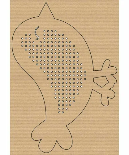 URSUS Stickset Kreuzstich Tiere 14.5 x 20 cm, 24 Stück - Detailfarbe: Braun - Produktart: Stickkarton