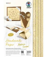 URSUS Bastelpapier Noblesse 23 x 33 cm, 200 g/m², 8 Blatt, Creme - Papierformat: 23 x 33 cm - Selbstklebend: Nein - Papierfarbe: Creme - Papiertyp: Bastelpapier - Mediengewicht: 200 g/m² - Verpackungseinheit: 8 Stück
