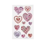 Creativ Company Glitzersticker 15 x 16.5 cm 1 Blatt - Motiv: Herz