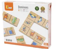Viga Sortierspiel Domino - Altersempfehlung ab: 3 Jahren - Eigenschaften: Keine Eigenschaft - Material: Holz - Detailfarbe: Nature - Mehrfarbig