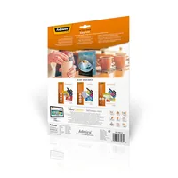 Fellowes Laminierfolie Easyfold A4, 80 µm, 25 Stück, Glänzend - Mediengewicht: 80 µm - Folien Anwendungsbereich: Heisslamination - Folien Effekt: Glänzend - Papierformat: A3 - Zubehörtyp: Laminierfolie