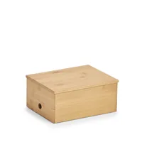Zeller Present Schmuckhalter mit Spiegel Nature - Befestigung: Keine - Detailfarbe: Nature - Wandmontage: Nein - Utensilienhalter Typ: Bad Utensilienhalter - Detailmaterial: Bambus - Grundmaterial: Holz
