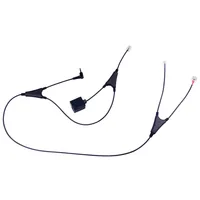 Jabra EHS Adapter zu Alcatel 80x9s RJ-10 - 3.5 mm Klinke - Adaptertyp: EHS Adapter - Anschluss 1 (Quelle): RJ-10 - Anschluss 2 (Endgerät): 3.5 mm Klinke - Detailfarbe: Schwarz