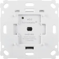 Homematic IP Funk-Schaltaktor 2-fach für Markenschalter - Produkttyp: Schaltaktoren - System-Kompatibilität: Amazon Alexa - Google Assistant - Protokoll: IPv6 - Systemkommunikation: Wireless - Detailfarbe: Weiss