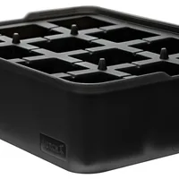 Lurch Eiswürfelform Würfel Schwarz / Transparent, 4 x 4 cm - Produkttyp: Eiswürfelbehälter - Eiswürfelform: Eckig - Materialtyp: Kunststoff - Material: Silikon - Detailfarbe: Schwarz - Anzahl Eiswürfel: 12