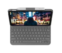 LOGITECH Slim Folio - for iPad - 10th gen - GREY - (CH) - CENTRAL