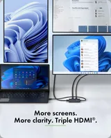 Adapter IcyBox USB Type-C 3x HDMI-Videoausgänge