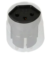 Max Hauri Fixadapter Schuko auf T13, Schwarz - Detailfarbe: Schwarz - Stromanschluss Seite A: T13 - Schalter: Nein - Stromanschluss Seite B: Schuko - Typ: Fixadapter