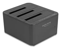 USB Dockingstation für 3 x SATA HDD / SSD mit 1:2 Klon Funktion